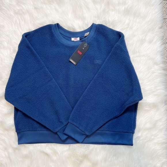 NEW Levi's Meadow Fleece Crewneck Sweatshirt - Picture 2 of 10